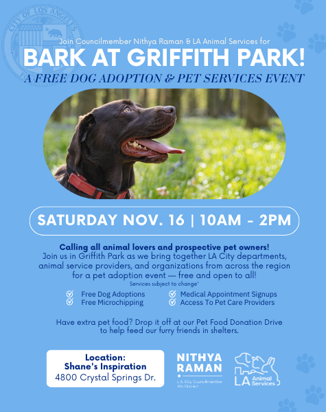 BARK @ GRIFFITH PARK Flyer